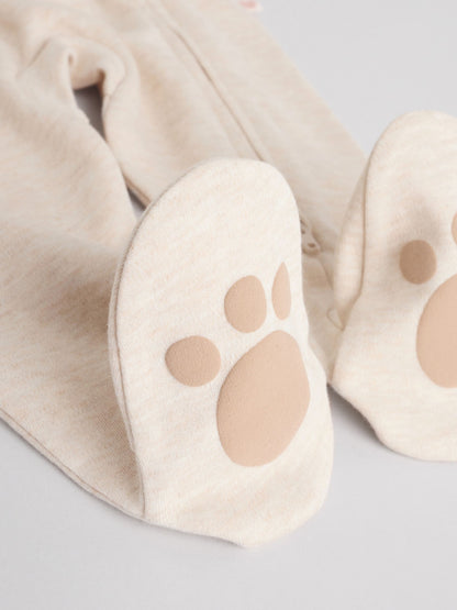 Neutral Bear Two Way Zip Baby Sleepsuits 3 Pack (0-2yrs) image 9