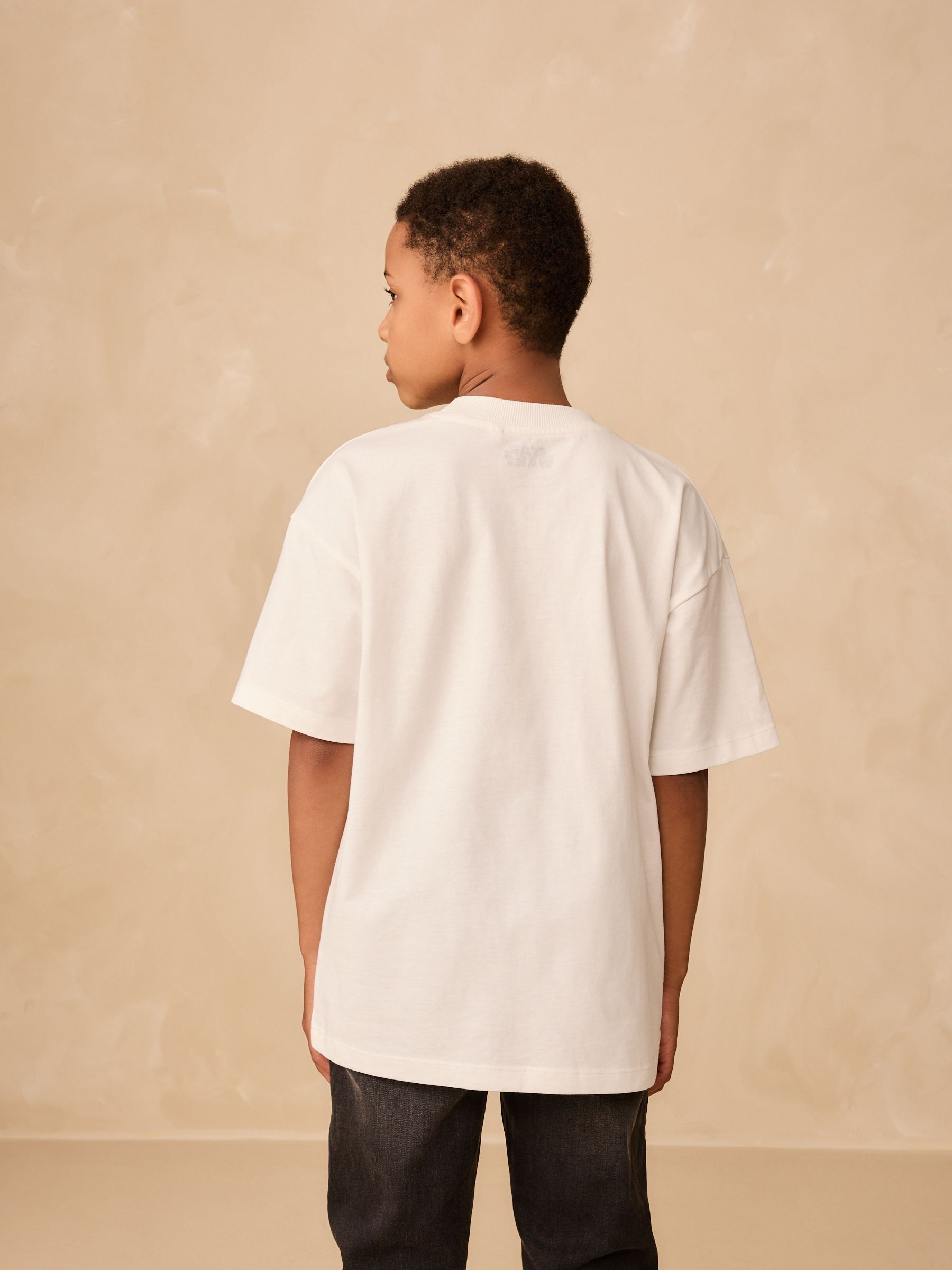 Dsiney Kidz - White Mandalorian Short Sleeve T-Shirt (3-16yrs) image 3