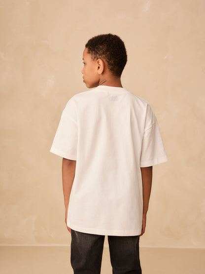 Dsiney Kidz - White Mandalorian Short Sleeve T-Shirt (3-16yrs) image 3
