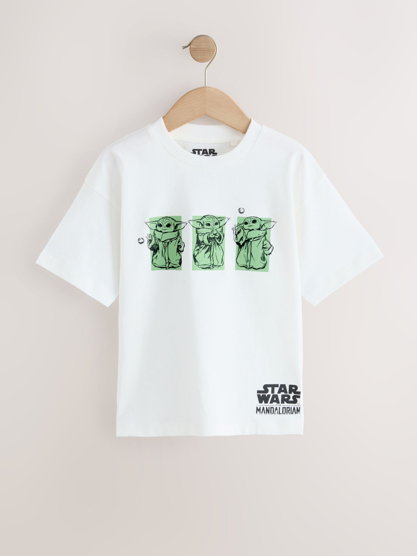 Dsiney Kidz - White Mandalorian Short Sleeve T-Shirt (3-16yrs) image 5