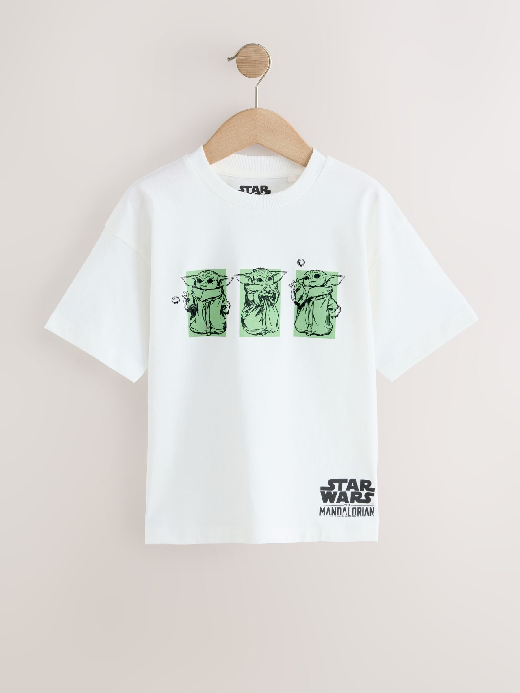 Dsiney Kidz - White Mandalorian Short Sleeve T-Shirt (3-16yrs) image 5