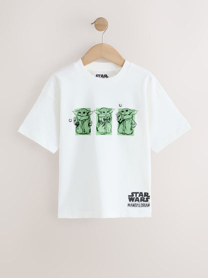 Dsiney Kidz - White Mandalorian Short Sleeve T-Shirt (3-16yrs) image 5