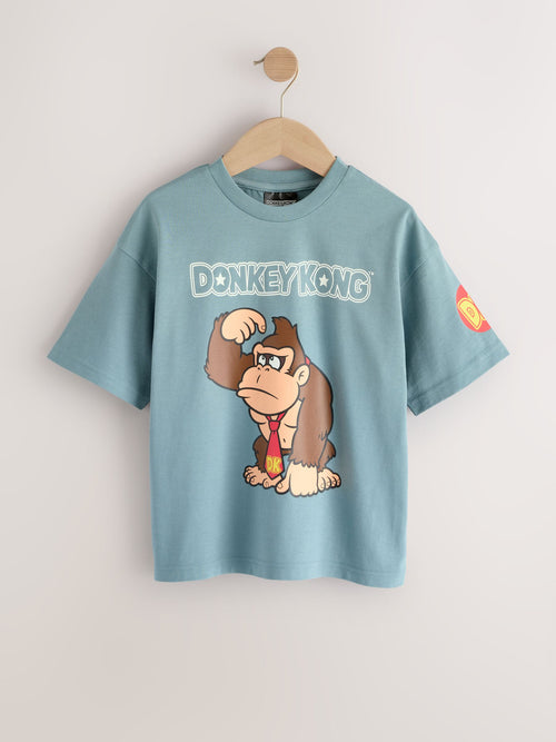 Dsiney Kidz - Blue Donkey Kong Print Mario Gaming T-Shirt (3-16yrs) image 1