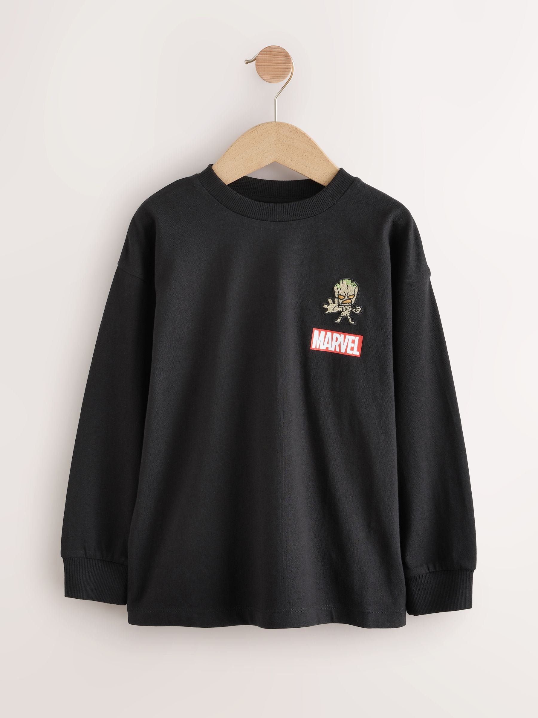 Dsiney Kidz - Black Guardians of the Galaxy Groot Long Sleeve T-Shirt (3-16yrs) image 1