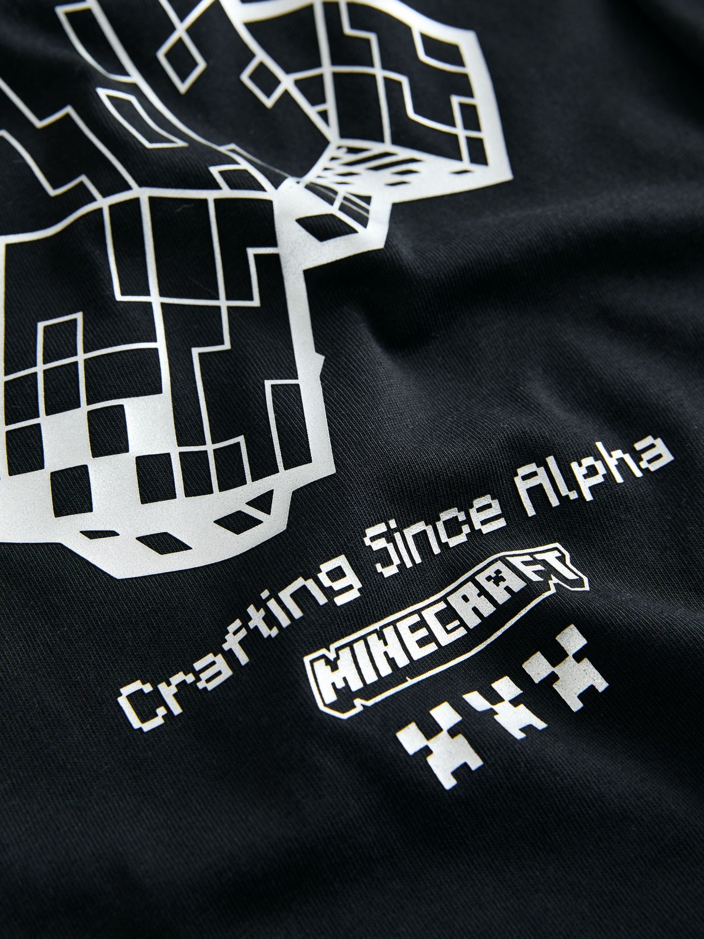 Dsiney Kidz - Black Creeper Minecraft Long Sleeve T-Shirt (3-16yrs) image 3
