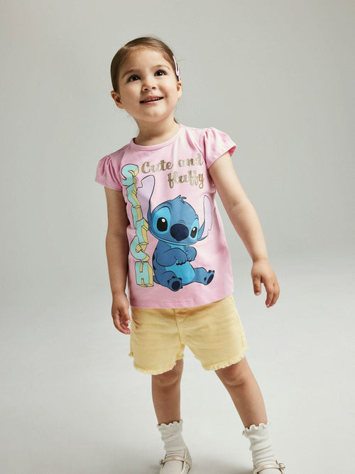 Name It Pink Lilo & Stitch Short Sleeve T-shirt image 1