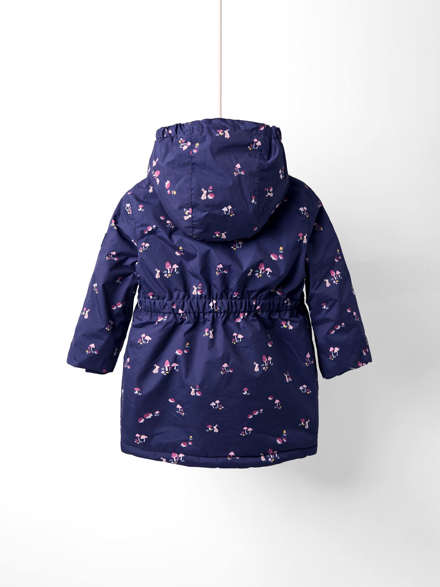 Dsiney Kidz - JoJo Maman Bébé Navy Ditsy Lined Parka image 2