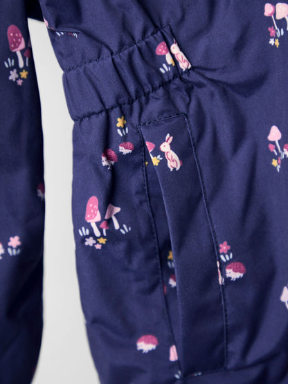 Dsiney Kidz - JoJo Maman Bébé Navy Ditsy Lined Parka image 5