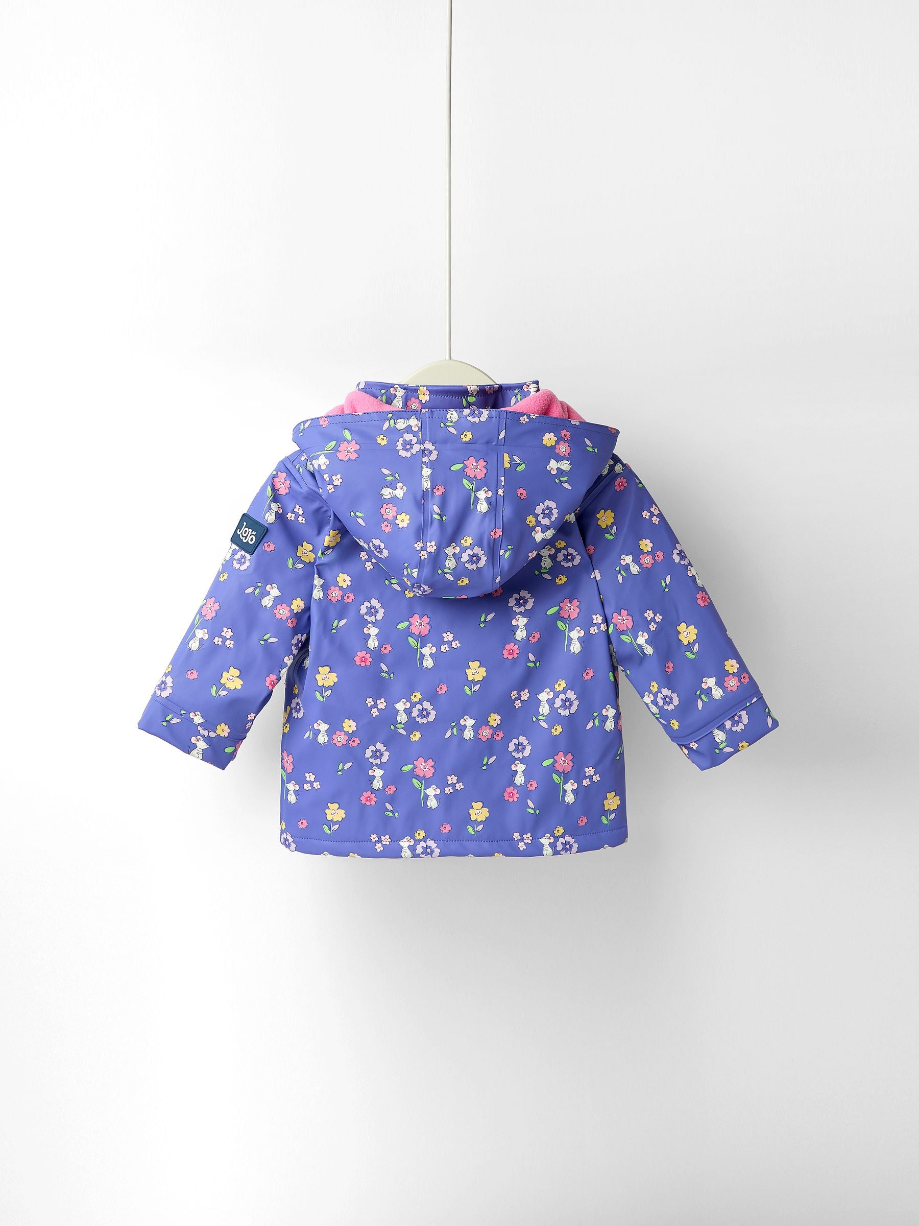 Dsiney Kidz - JoJo Maman Bébé Lilac Mouse Waterproof Cosy Lined Jacket image 2