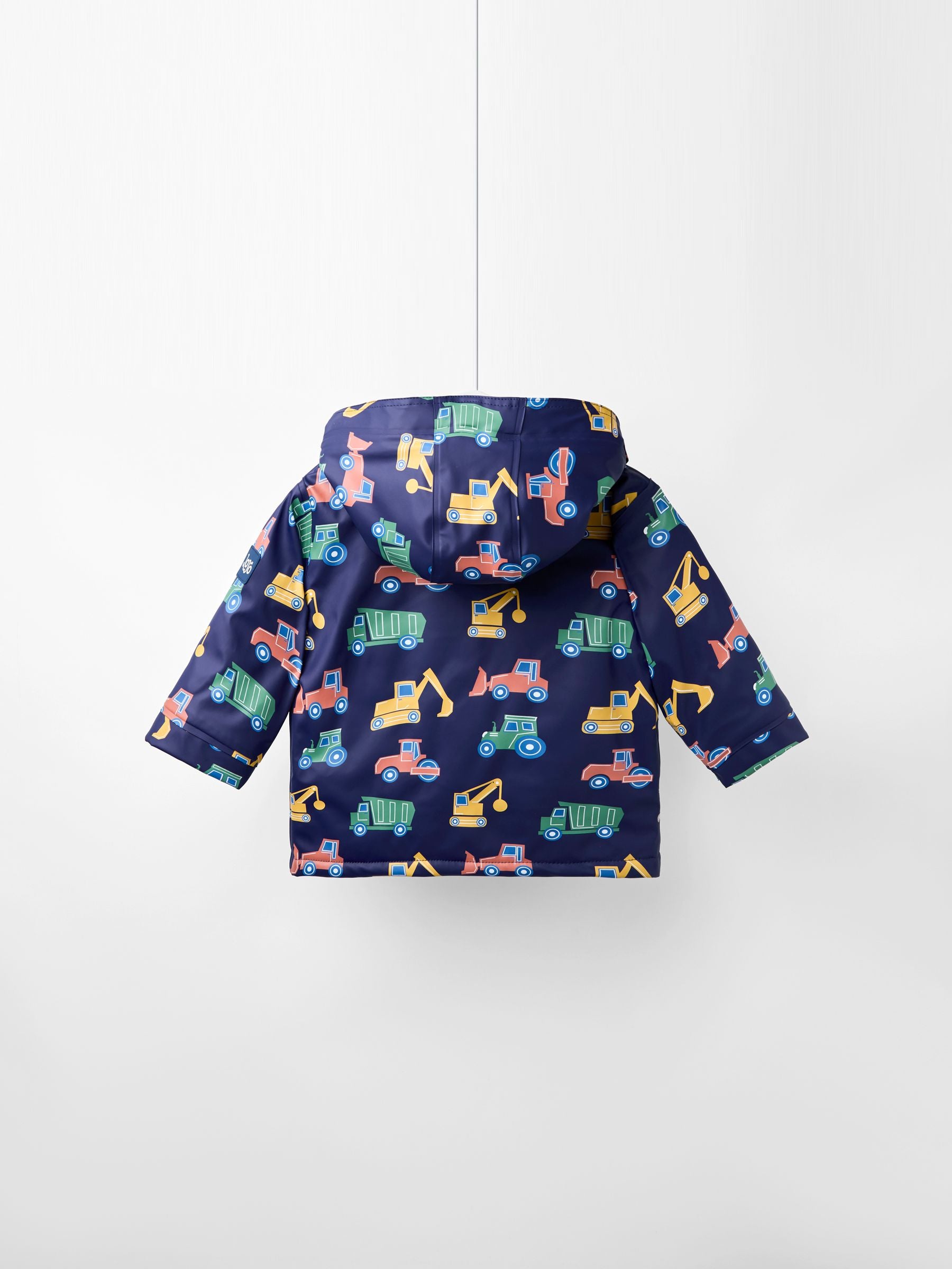 Dsiney Kidz - JoJo Maman Bébé Navy Transport Navy Cosy Lined Waterproof Jacket image 3