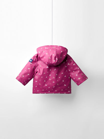 Dsiney Kidz - JoJo Maman Bébé Pink Ditsy Waterproof Cosy Lined Jacket image 6
