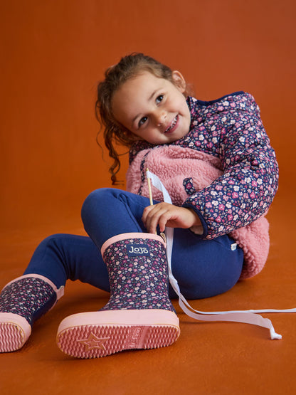 Dsiney Kidz - JoJo Maman Bébé Pink Reversible Borg Lined Jacket image 6