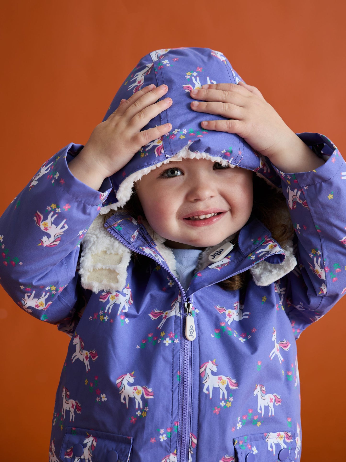 Dsiney Kidz - JoJo Maman Bébé Purple 4-In-1 Waterproof Polar Fleece Jacket image 2