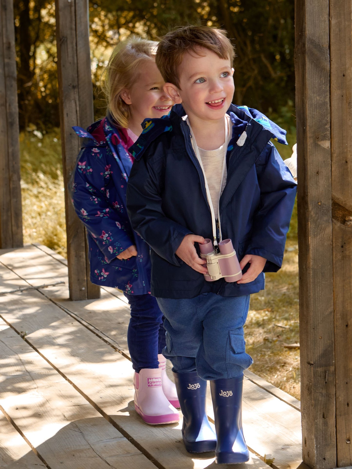 Dsiney Kidz - JoJo Maman Bébé Navy Digger 4-In-1 Waterproof Jacket image 2