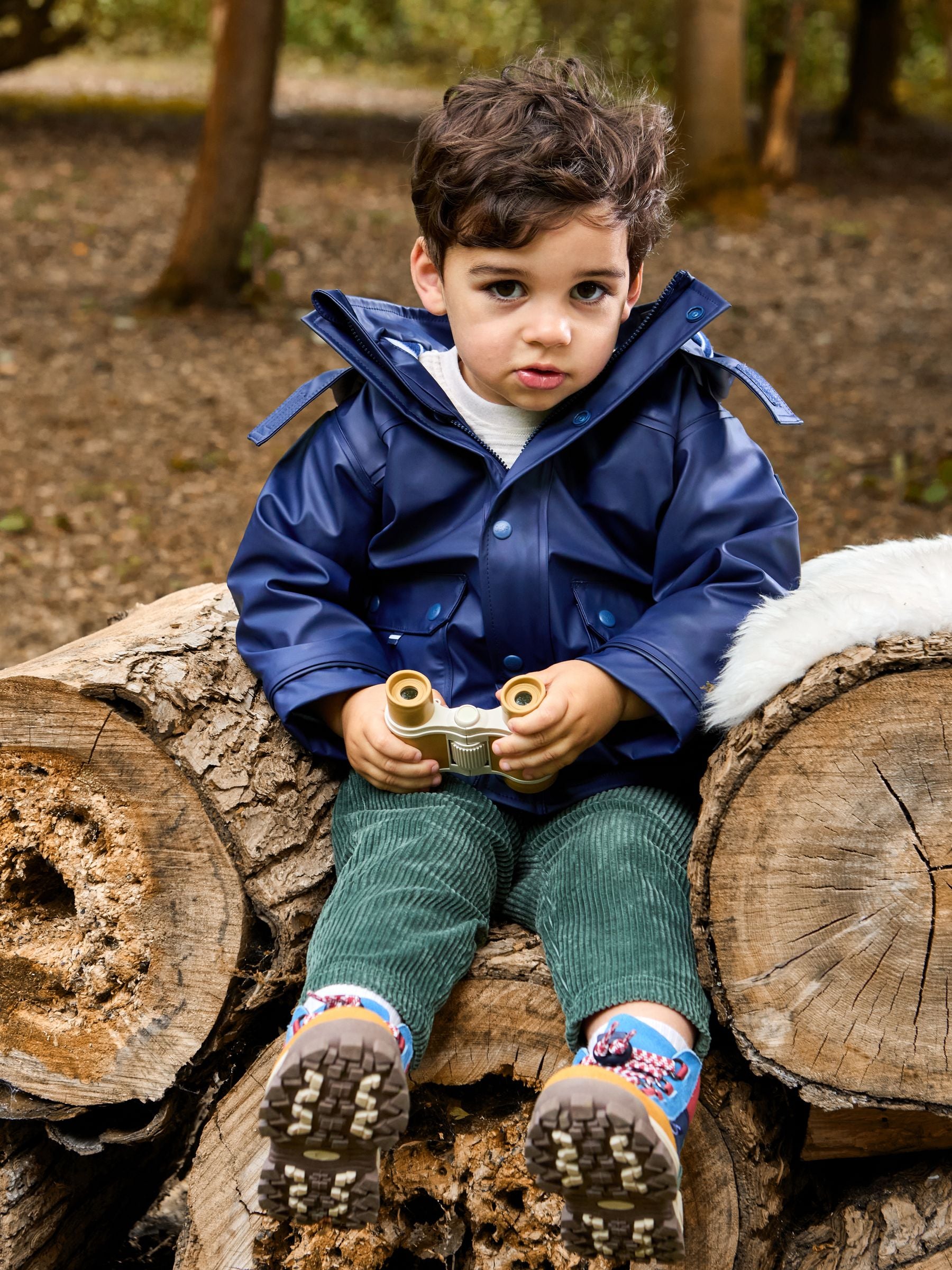 Dsiney Kidz - JoJo Maman Bébé Navy Navy Cosy Lined Waterproof Jacket image 4