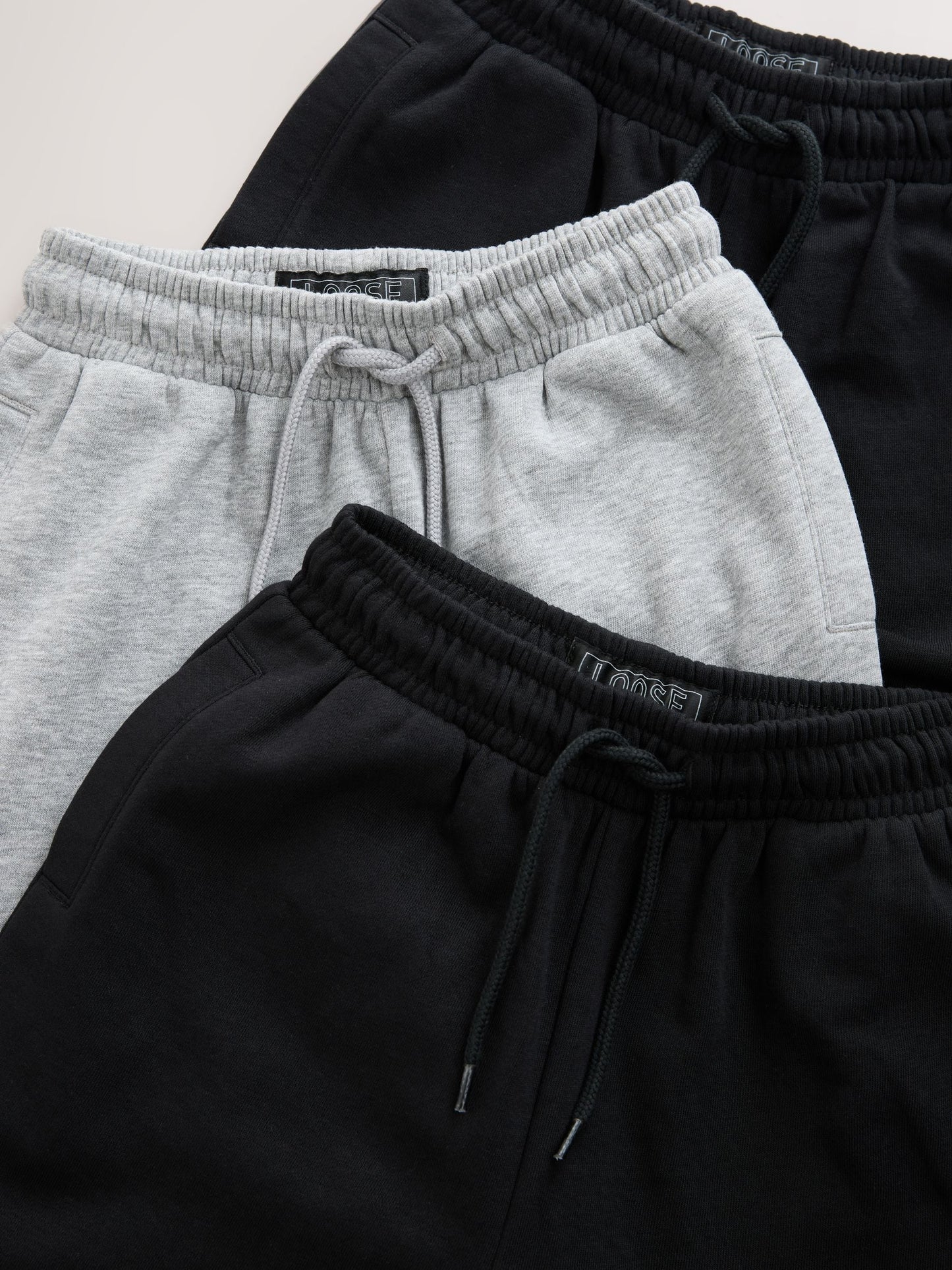 Dsiney Kidz - Grey and Black Wide Fit Joggers 3 Pack (3-16yrs) image 4