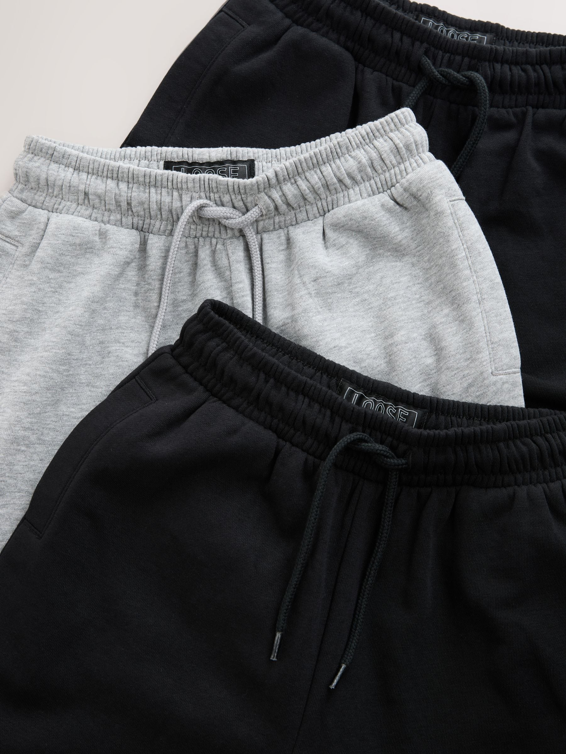 Dsiney Kidz - Grey and Black Wide Fit Joggers 3 Pack (3-16yrs) image 4