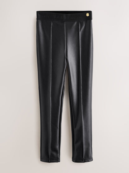 Baker by Ted Baker PU Black Leggings image 1