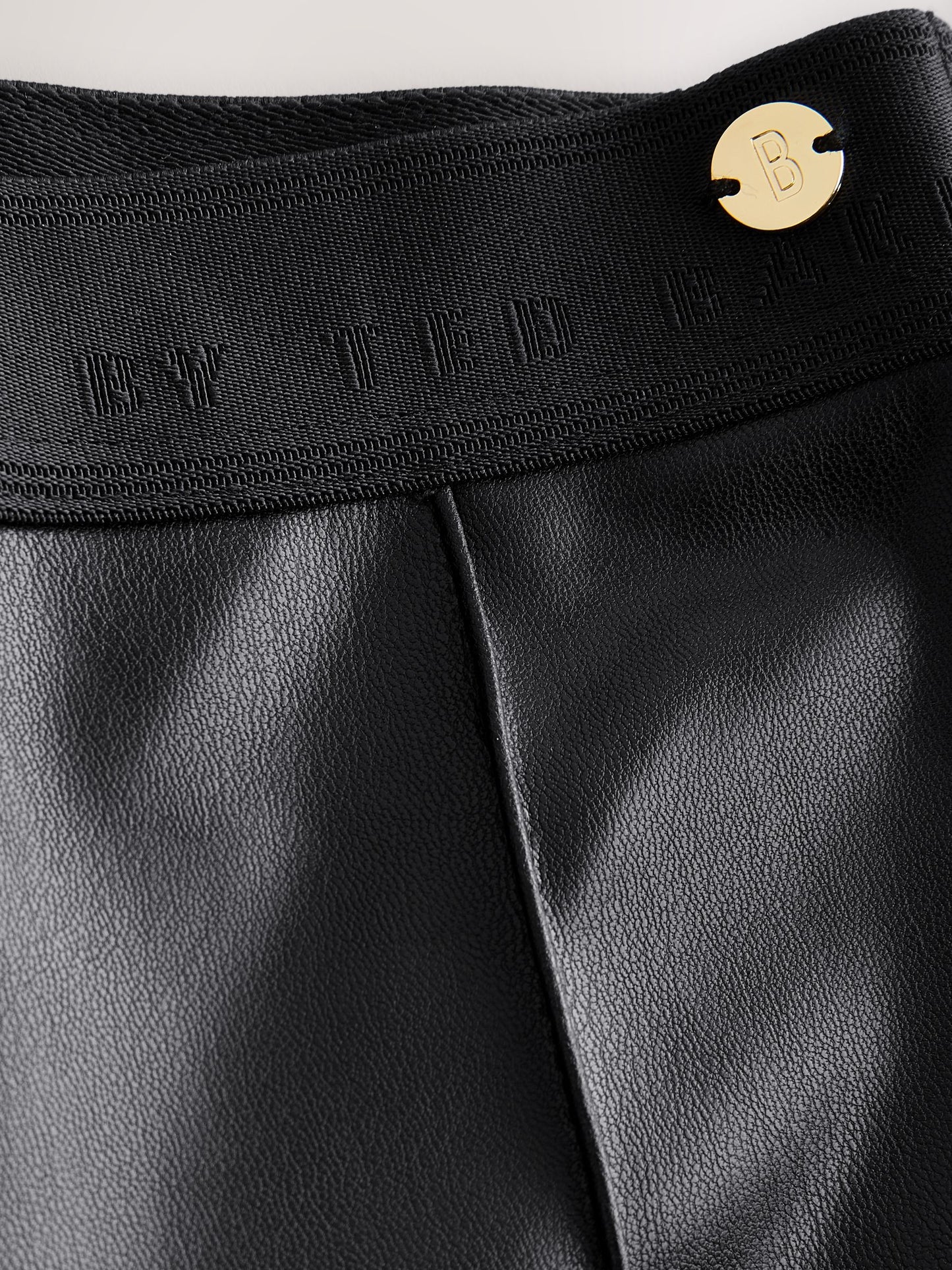 Baker by Ted Baker PU Black Leggings image 3