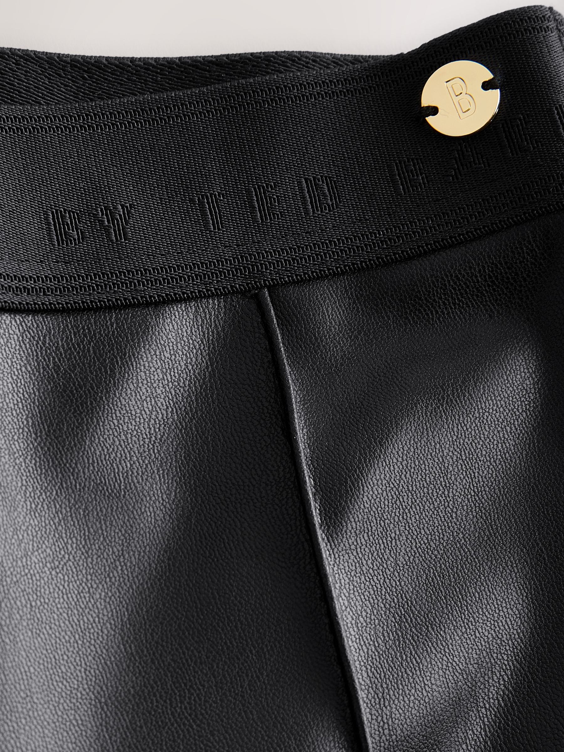 Baker by Ted Baker PU Black Leggings image 3