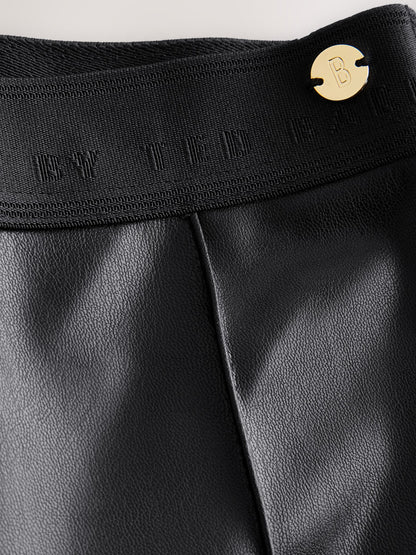 Baker by Ted Baker PU Black Leggings image 3