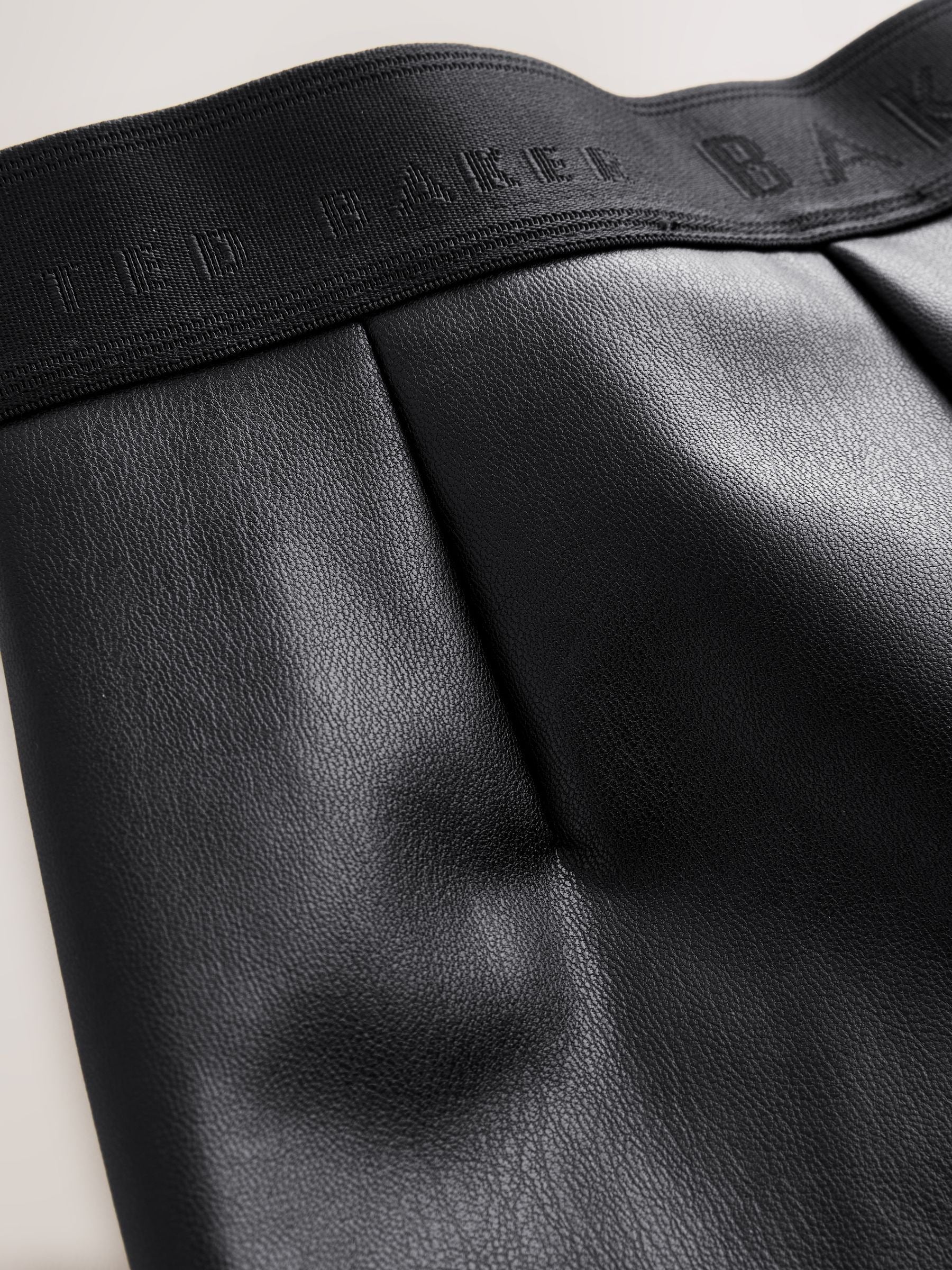 Baker by Ted Baker PU Black Leggings image 8