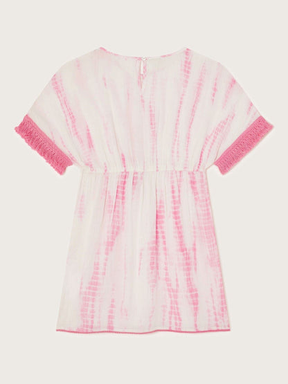 Monsoon Pink Tie Dye Metallic Kaftan image 2