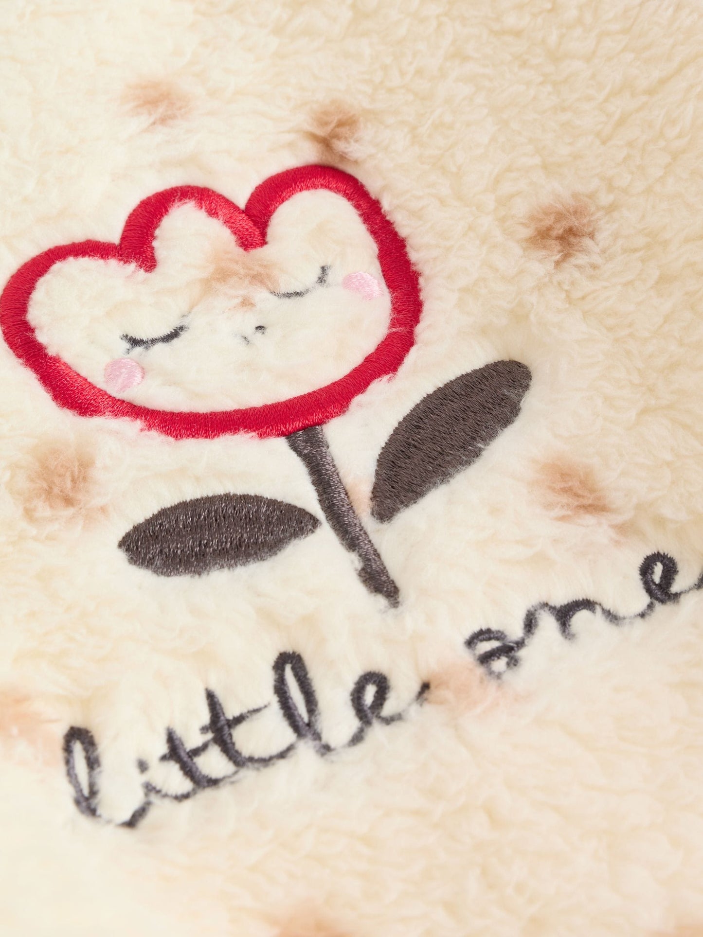 Spot Heavyweight Fleece Baby Sleepsuit