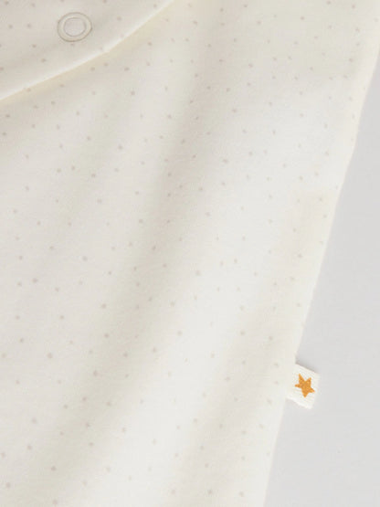 Ecru Fairy Mouse 3 Pack Baby Sleepsuits (0-2yrs)