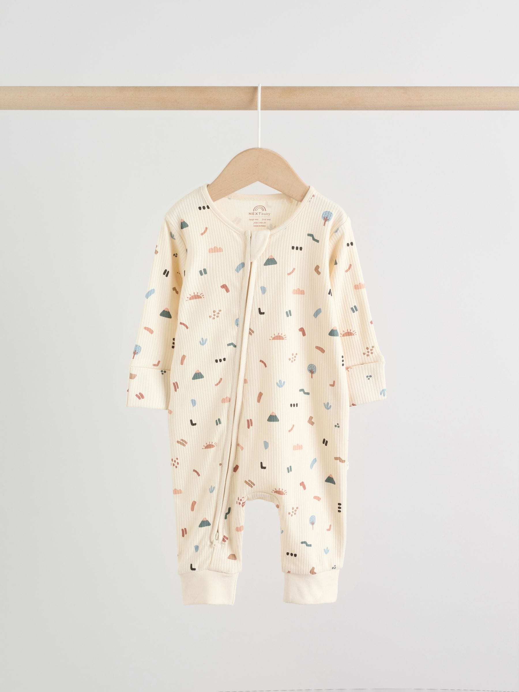 Minerals Woodland Baby Sleepsuits 3 Pack (0mths-3yrs) image 5
