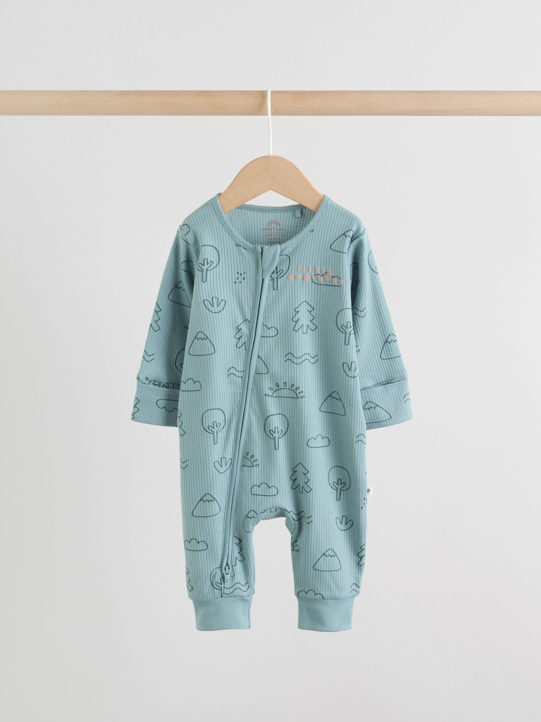 Minerals Woodland Baby Sleepsuits 3 Pack (0mths-3yrs) image 6