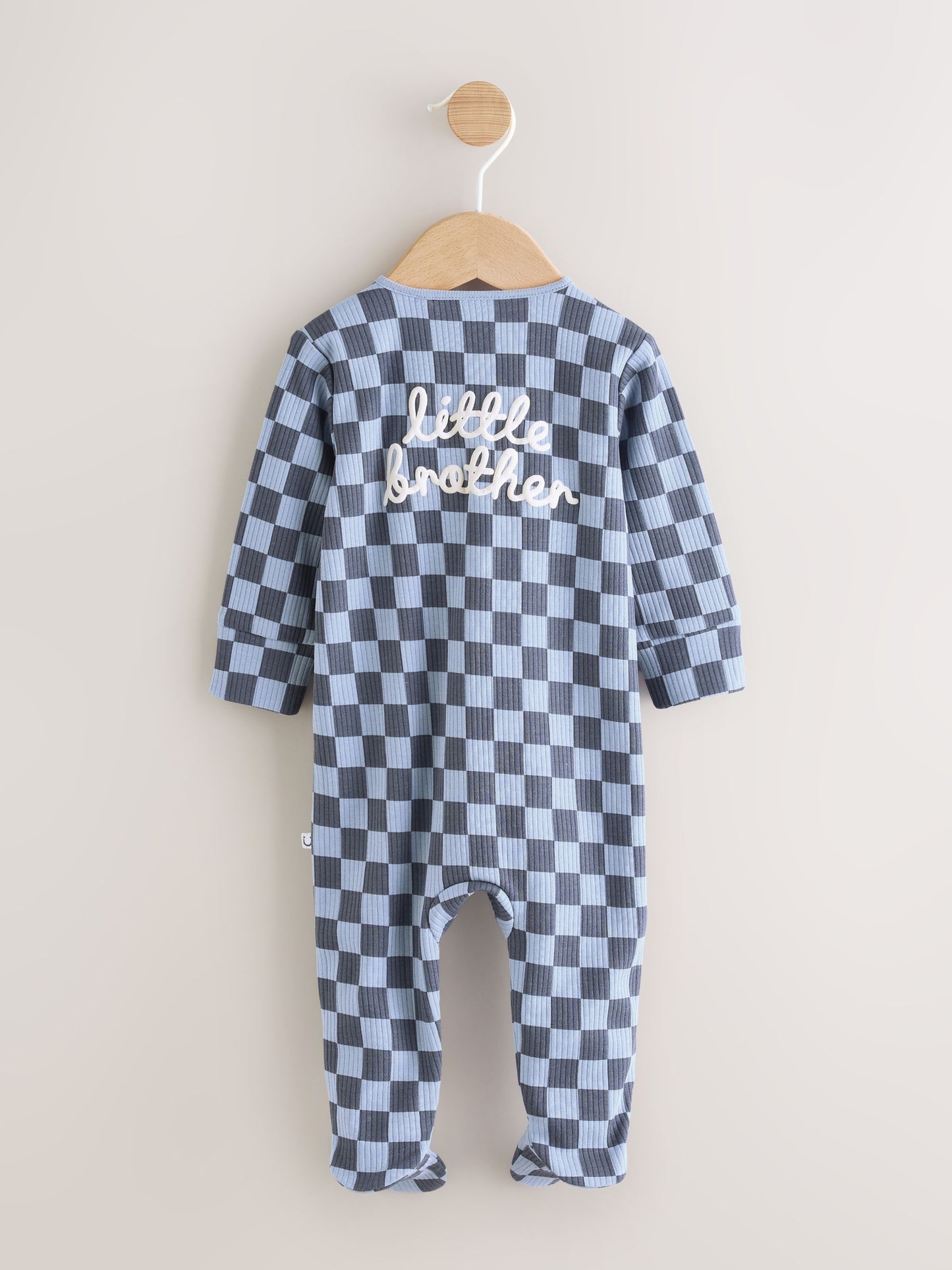 Blue Little Brother Baby Family Sleepsuit (0-2yrs) image 5