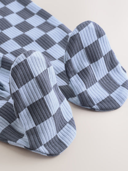 Blue Little Brother Baby Family Sleepsuit (0-2yrs)