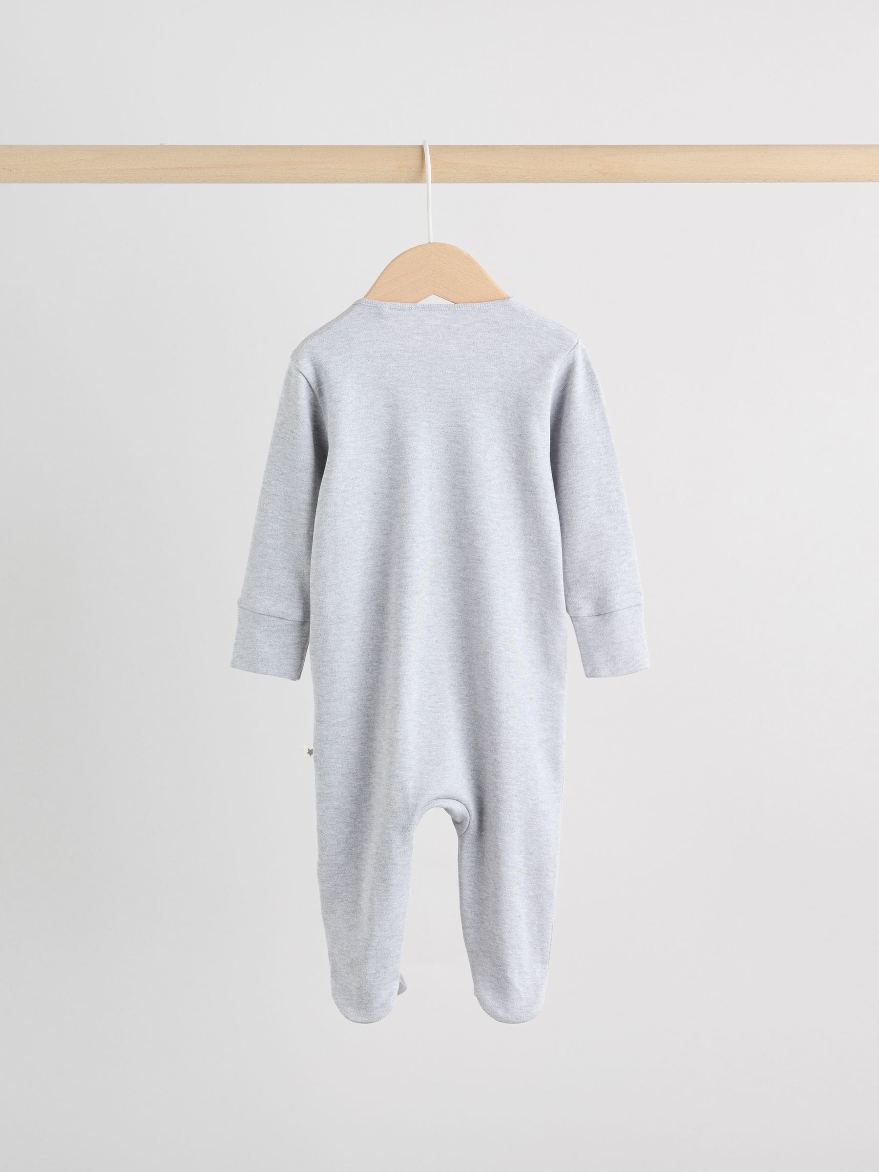 Monochrome Dog Baby Two Way Zip Sleepsuits 3 Pack (0-2yrs) image 6