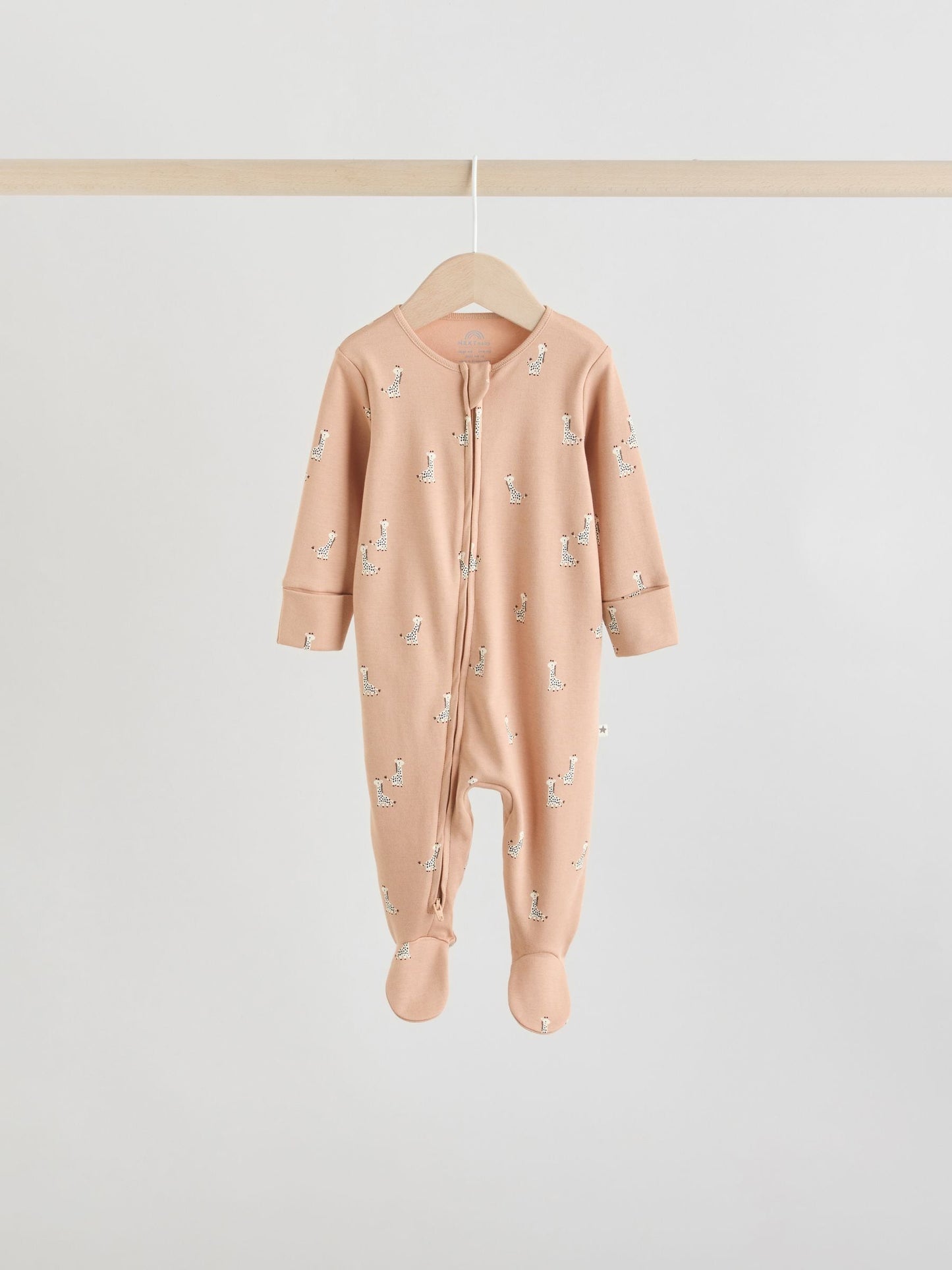 Mineral Blue 100% Cotton Two Way Zip Baby Sleepsuits 5 Pack (0mths-2yrs)