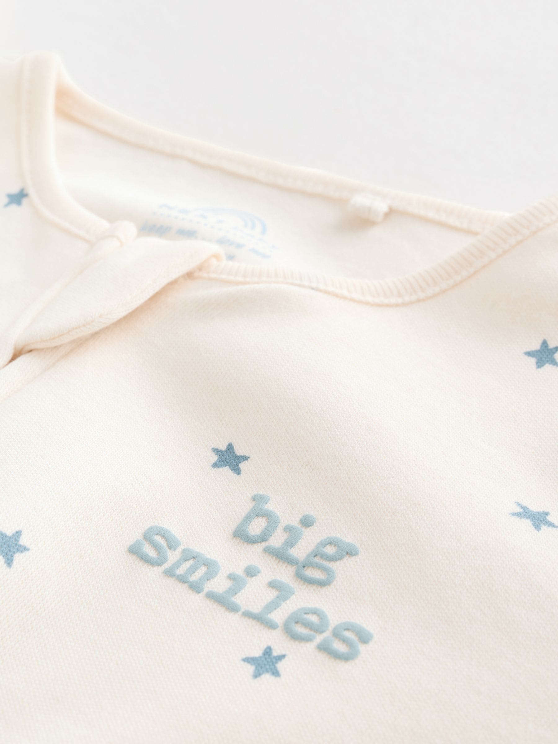 Blue Baby Two Way Zip Sleepsuits 3 Pack (0-2yrs) image 3