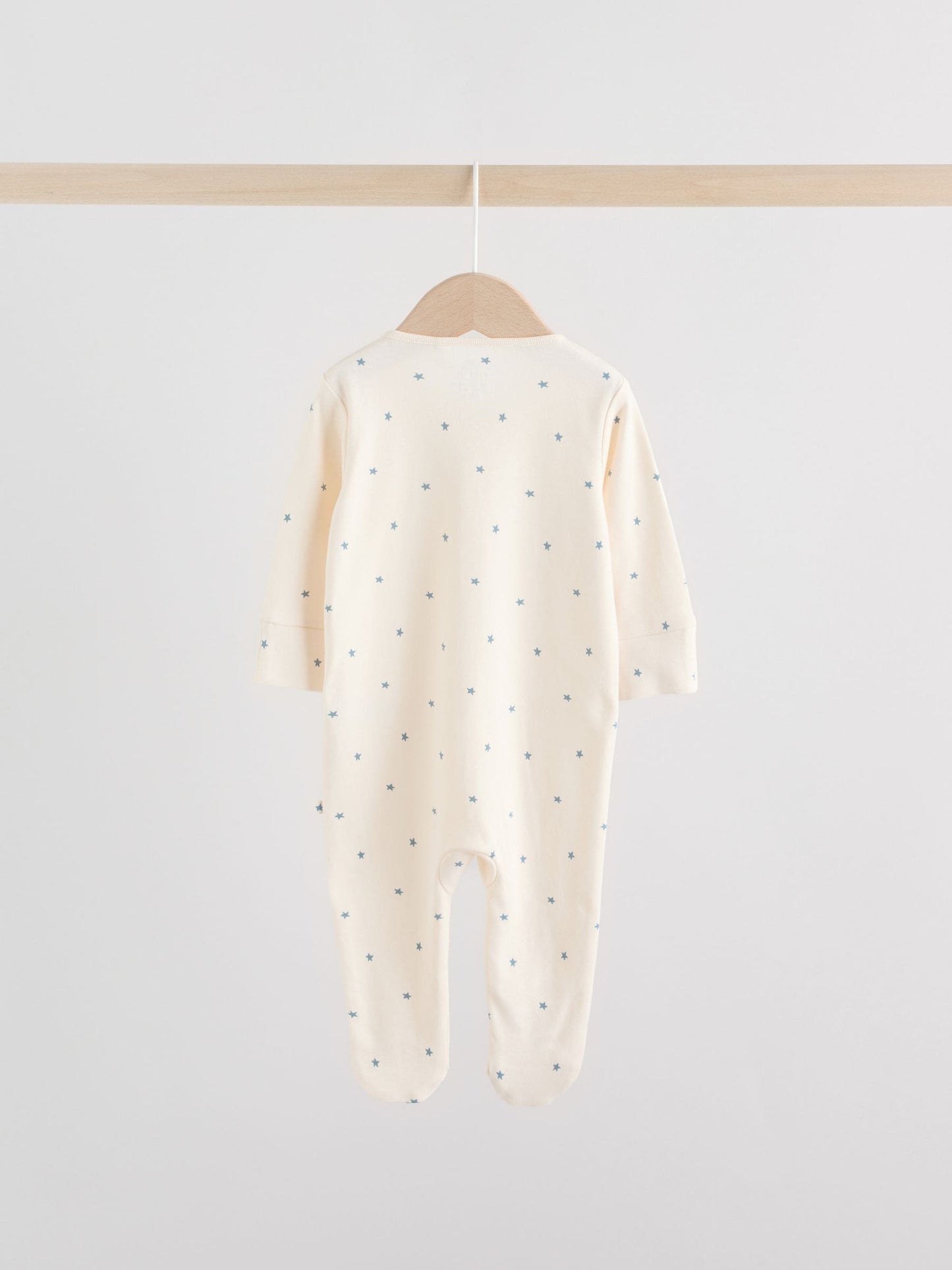 Blue Baby Two Way Zip Sleepsuits 3 Pack (0-2yrs)