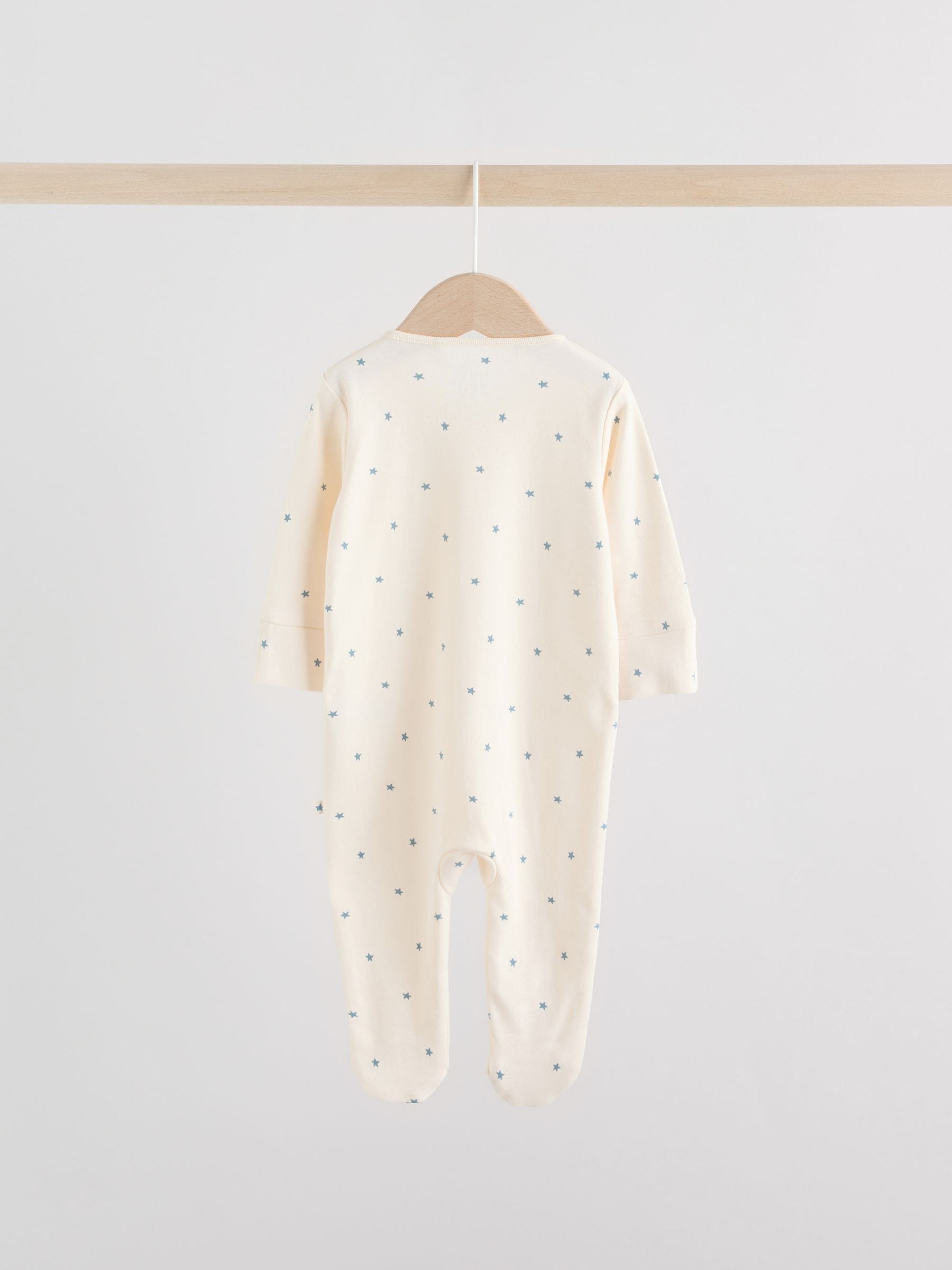 Blue Baby Two Way Zip Sleepsuits 3 Pack (0-2yrs) image 6