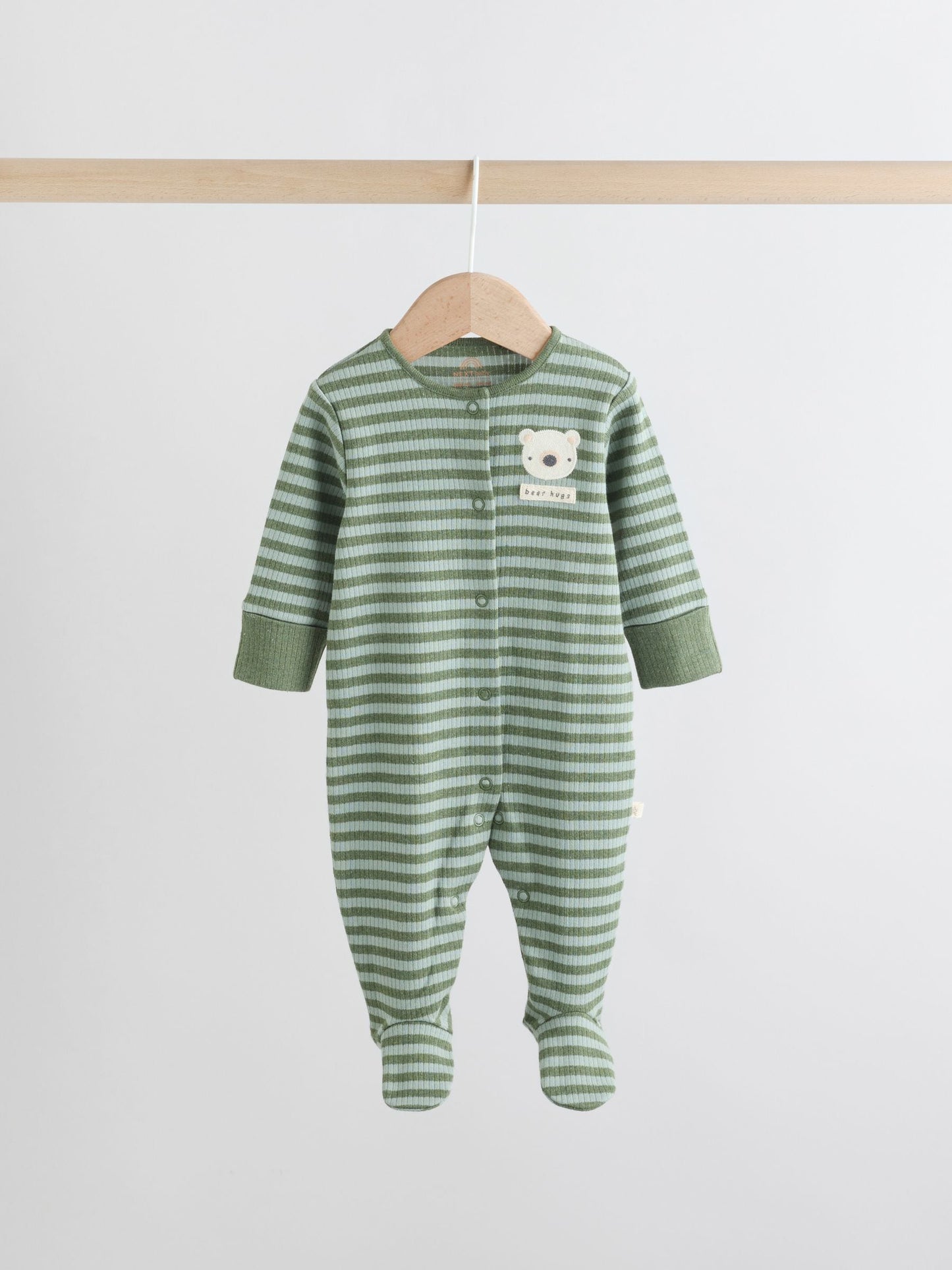 Orange Stripe Baby Sleepsuit (0mths-2yrs)
