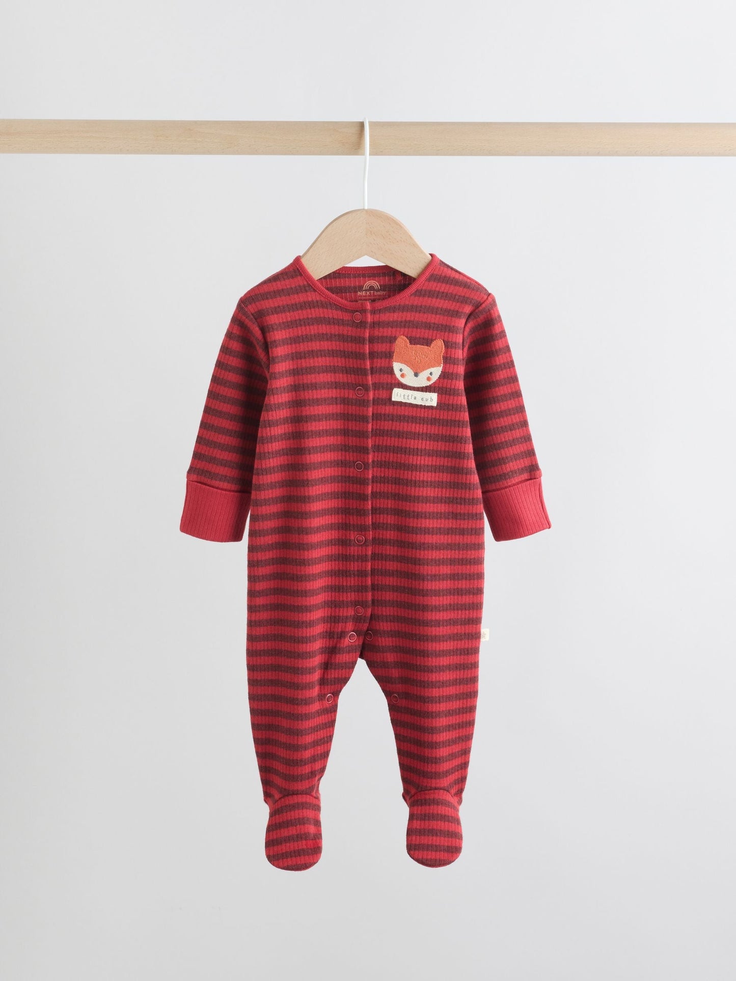 Orange Stripe Baby Sleepsuit (0mths-2yrs)