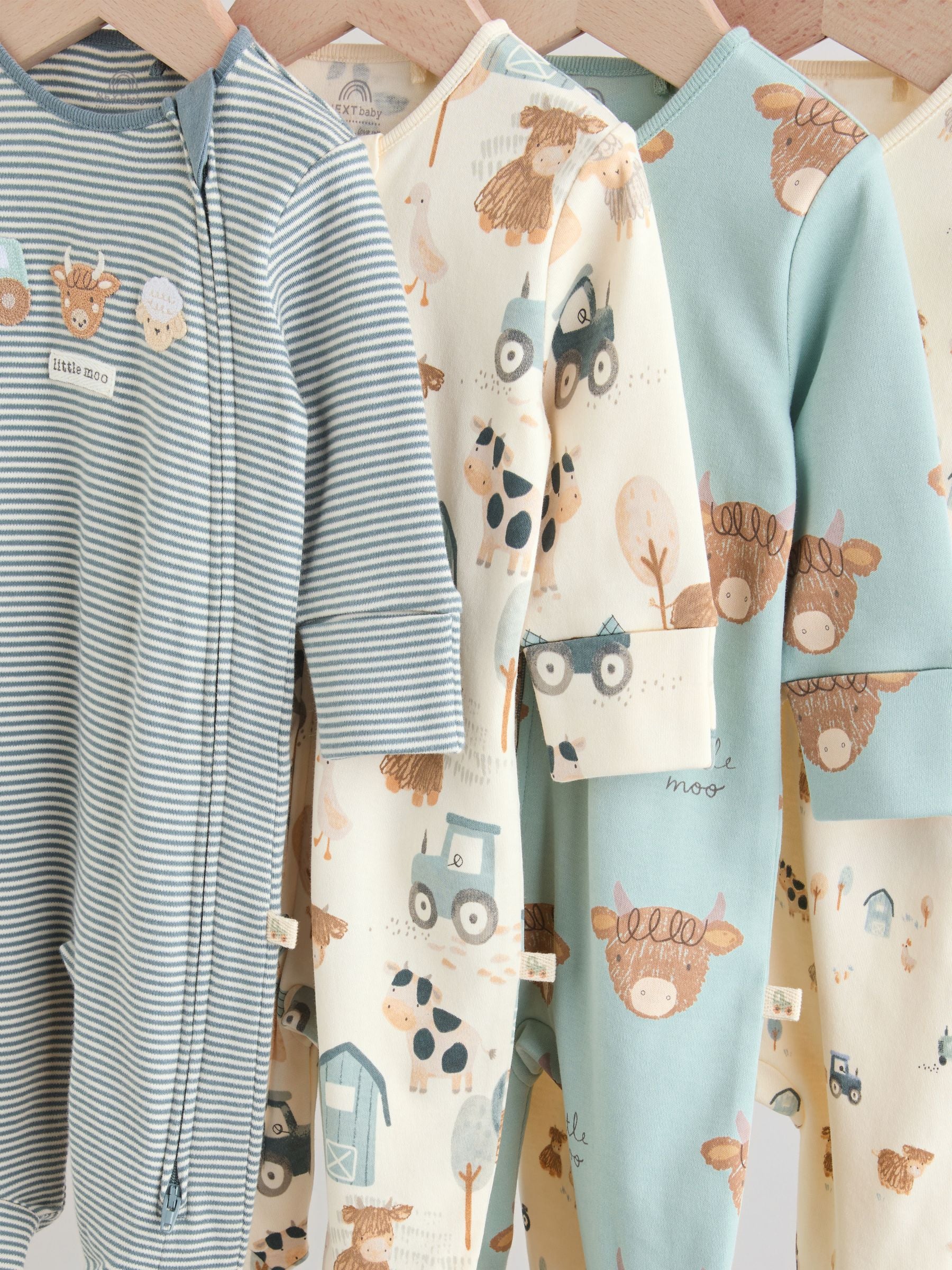 Minerals Baby Hamish Sleepsuits 4 Pack (0-2yrs) image 8