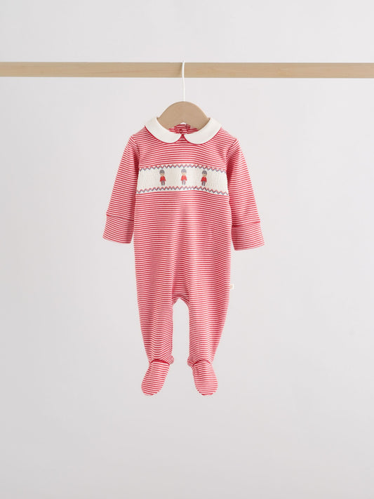 Red Bear Baby Sleepsuits 3 Pack (0mths-2yrs)