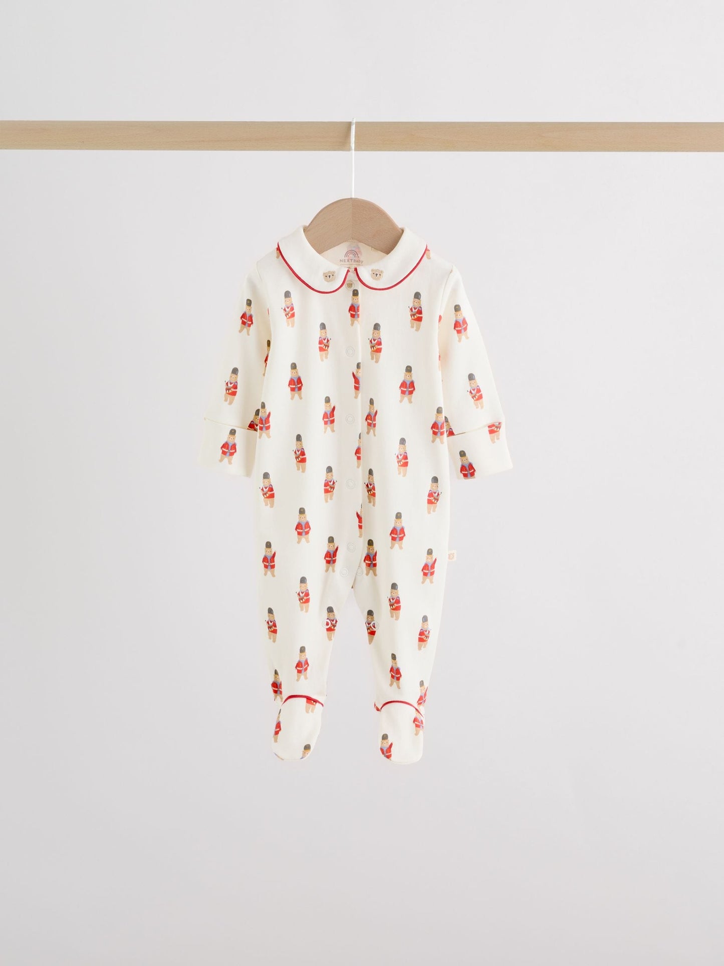 Red Bear Baby Sleepsuits 3 Pack (0-2yrs) image 3