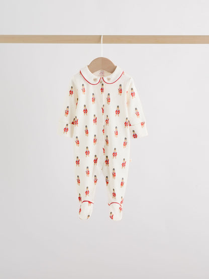 Red Bear Baby Sleepsuits 3 Pack (0-2yrs) image 3