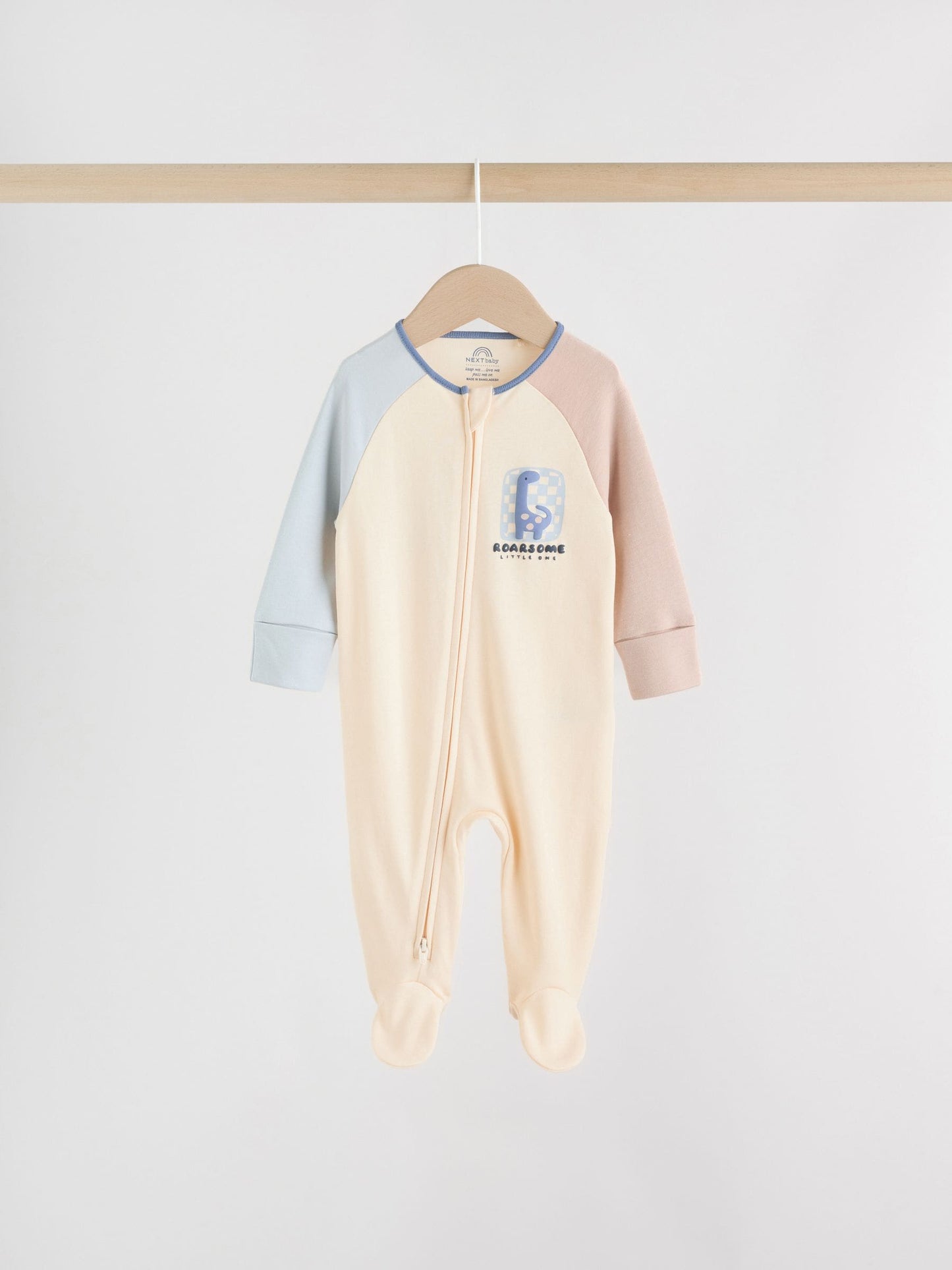 Navy Baby Two Way Zip Sleepsuits 4 Pack (0mths-2yrs)