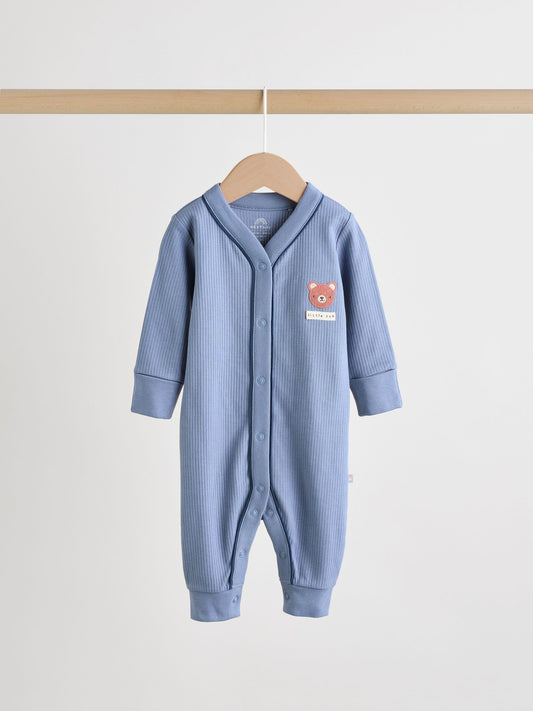 Burgundy Red Baby Sleepsuits 3 Pack (0mths-3yrs) image 3