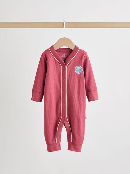 Burgundy Red Baby Sleepsuits 3 Pack (0mths-3yrs)