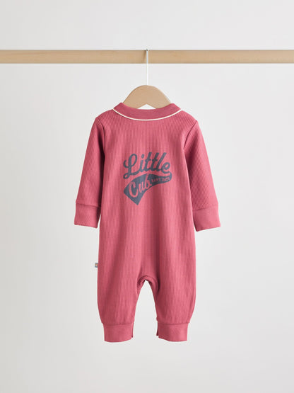 Burgundy Red Baby Sleepsuits 3 Pack (0mths-3yrs)