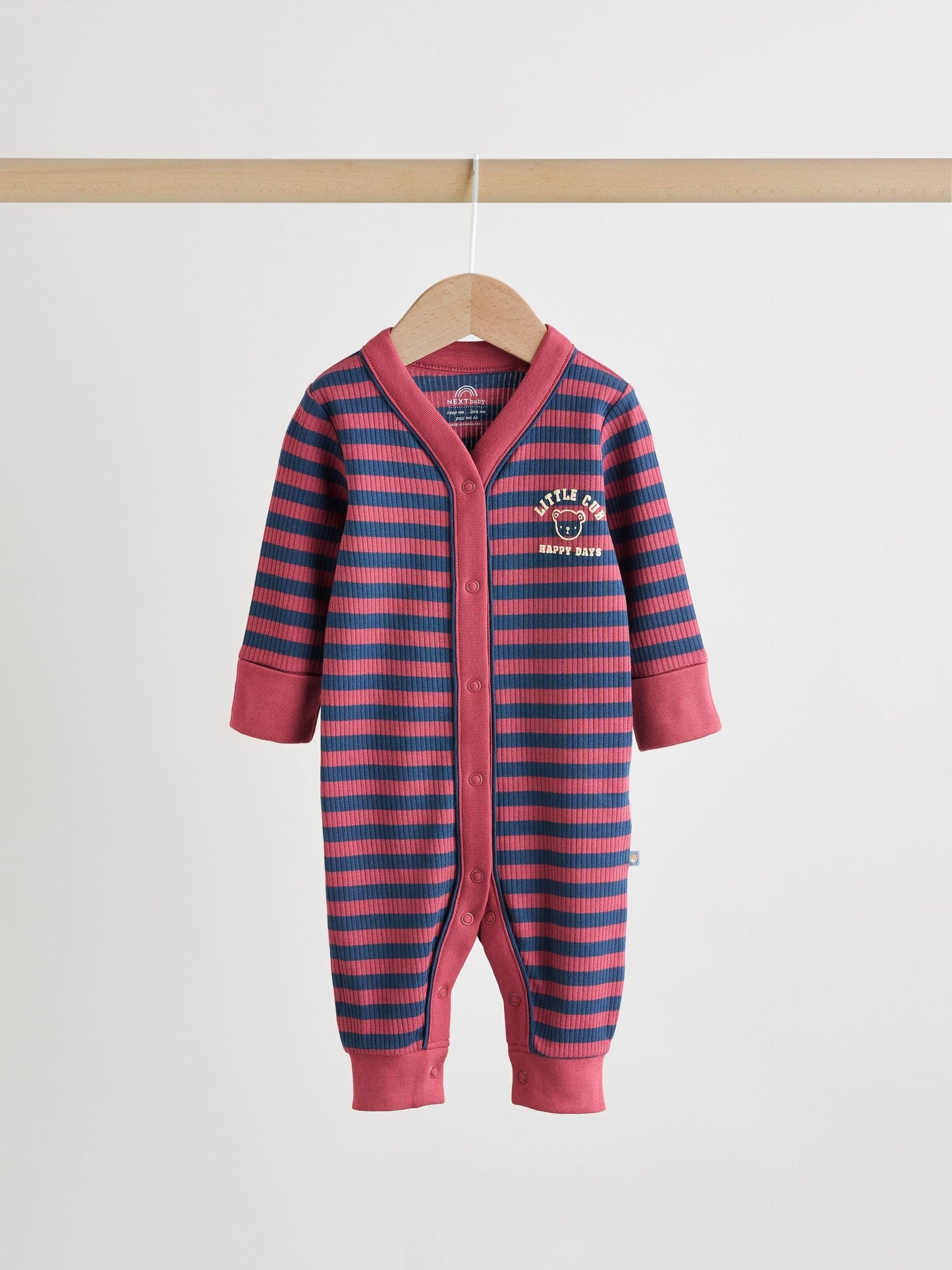 Burgundy Red Baby Sleepsuits 3 Pack (0mths-3yrs)