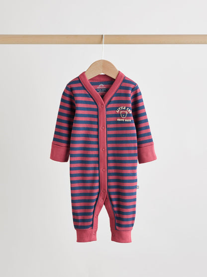 Burgundy Red Baby Sleepsuits 3 Pack (0mths-3yrs)